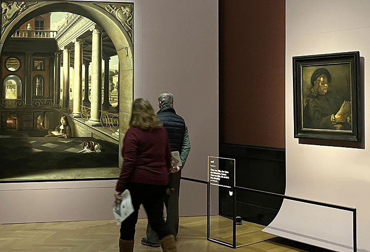 Sonderausstellung „Rembrandt und Hoogstraten“ im Kunsthistorischen Museum - noch bis 12. Januar 2025 (©Foto: Gaby Hildenbrandt) 